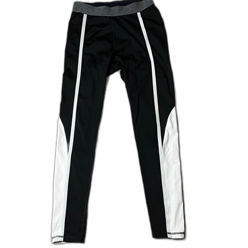 Derek Lam 10 Crosby X Athleta Black White Workout Athletic Leggings Size Medium